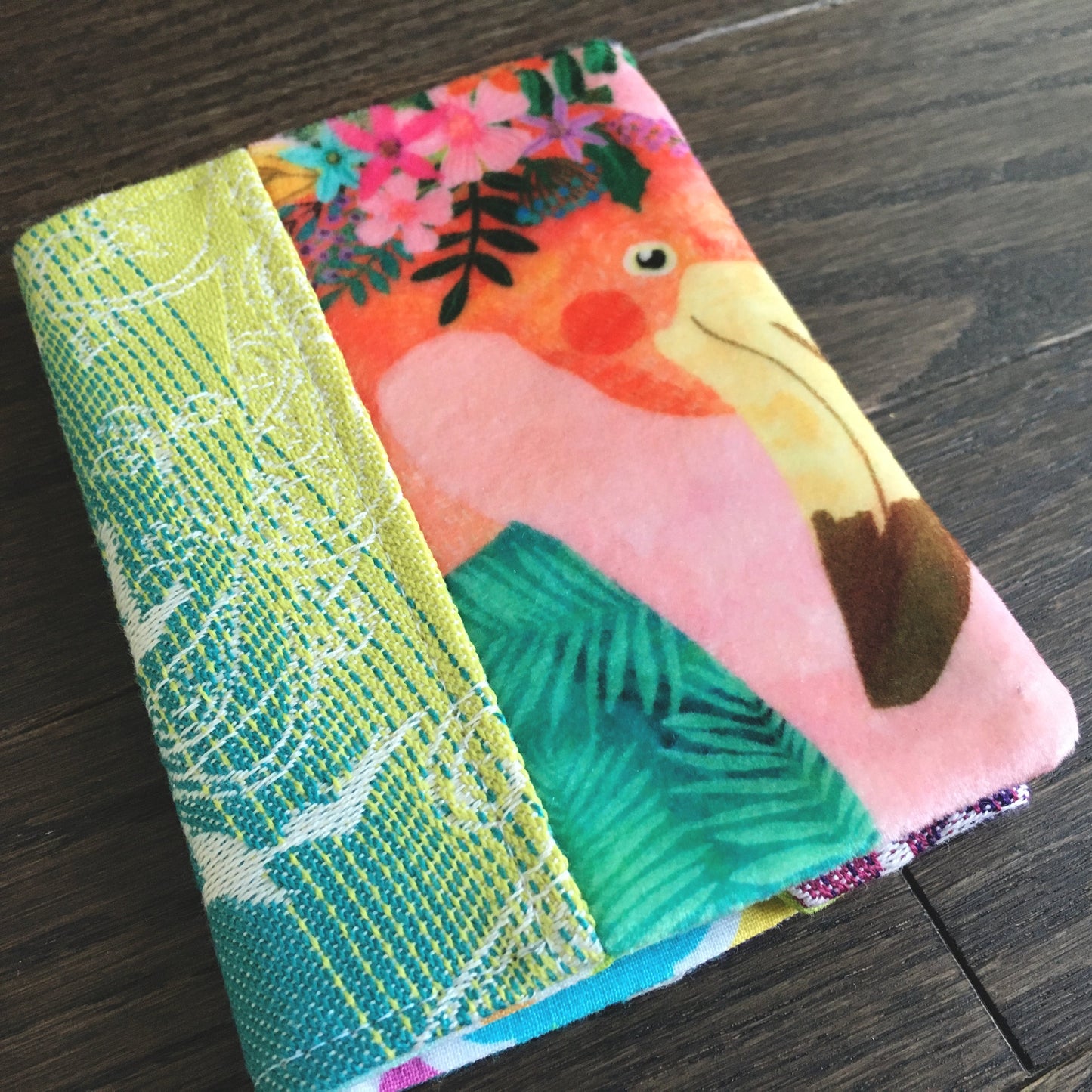 Botanical Beasts Flamingo Mini Notebook Cover