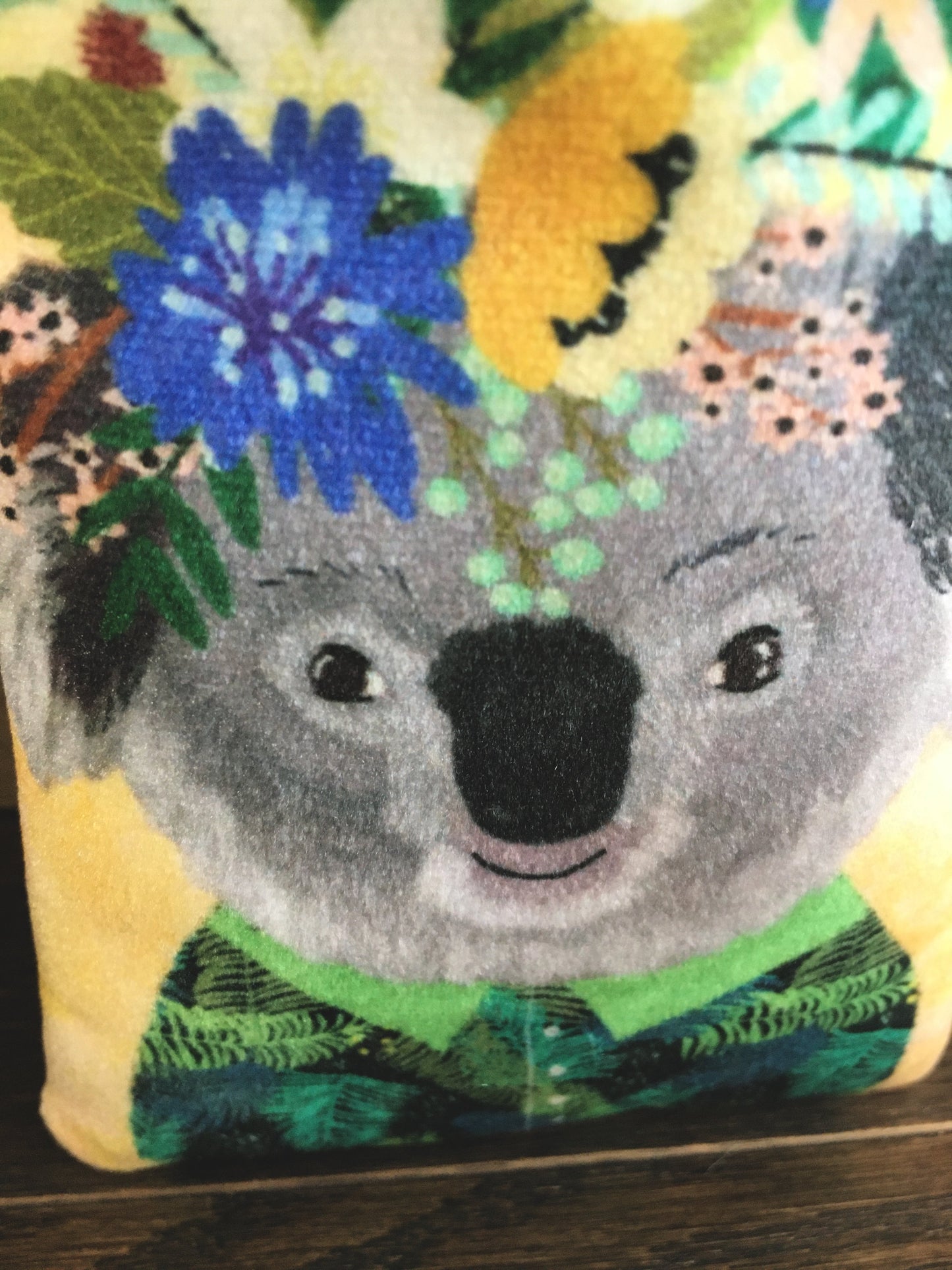 Botanical Beasts Koala Mini Drawstring Bag or Dice Bag