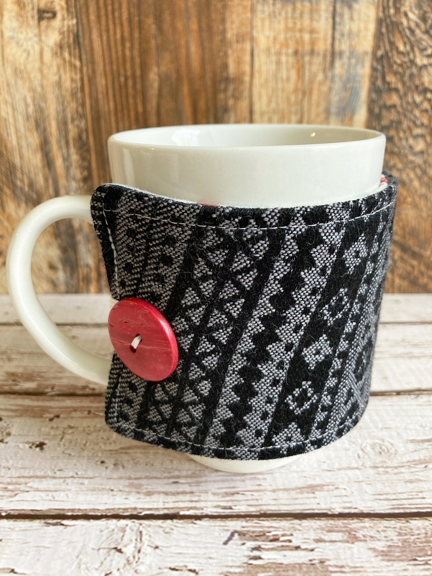 North Woods Holiday Reversible Mug and Cup Cozy (also fits pints of ice cream)