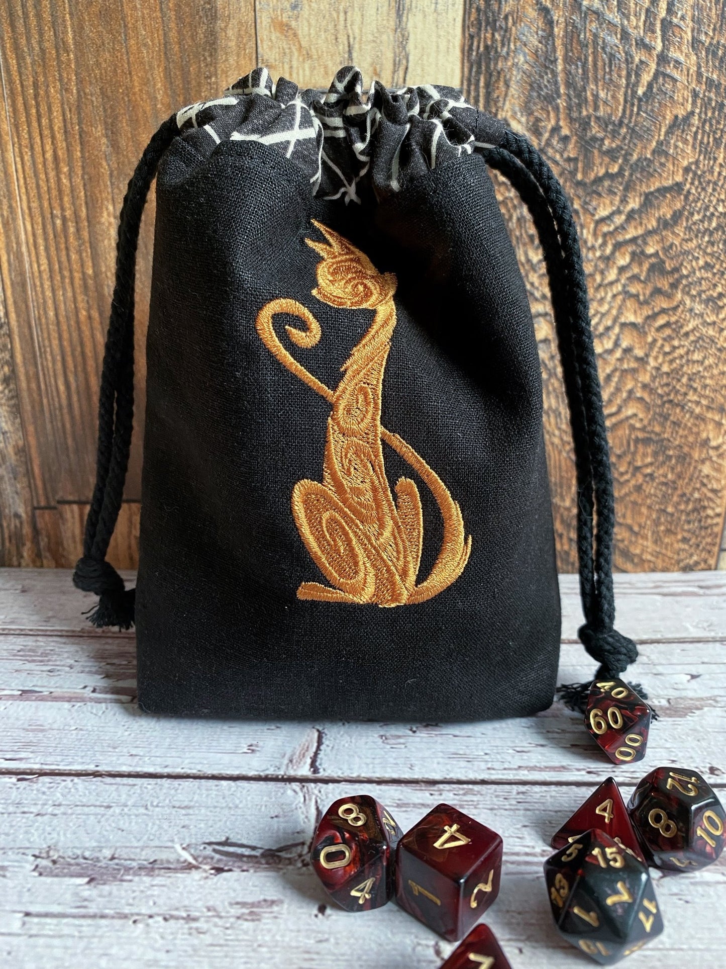 All Hallows Eve Drawstring Dice Bags