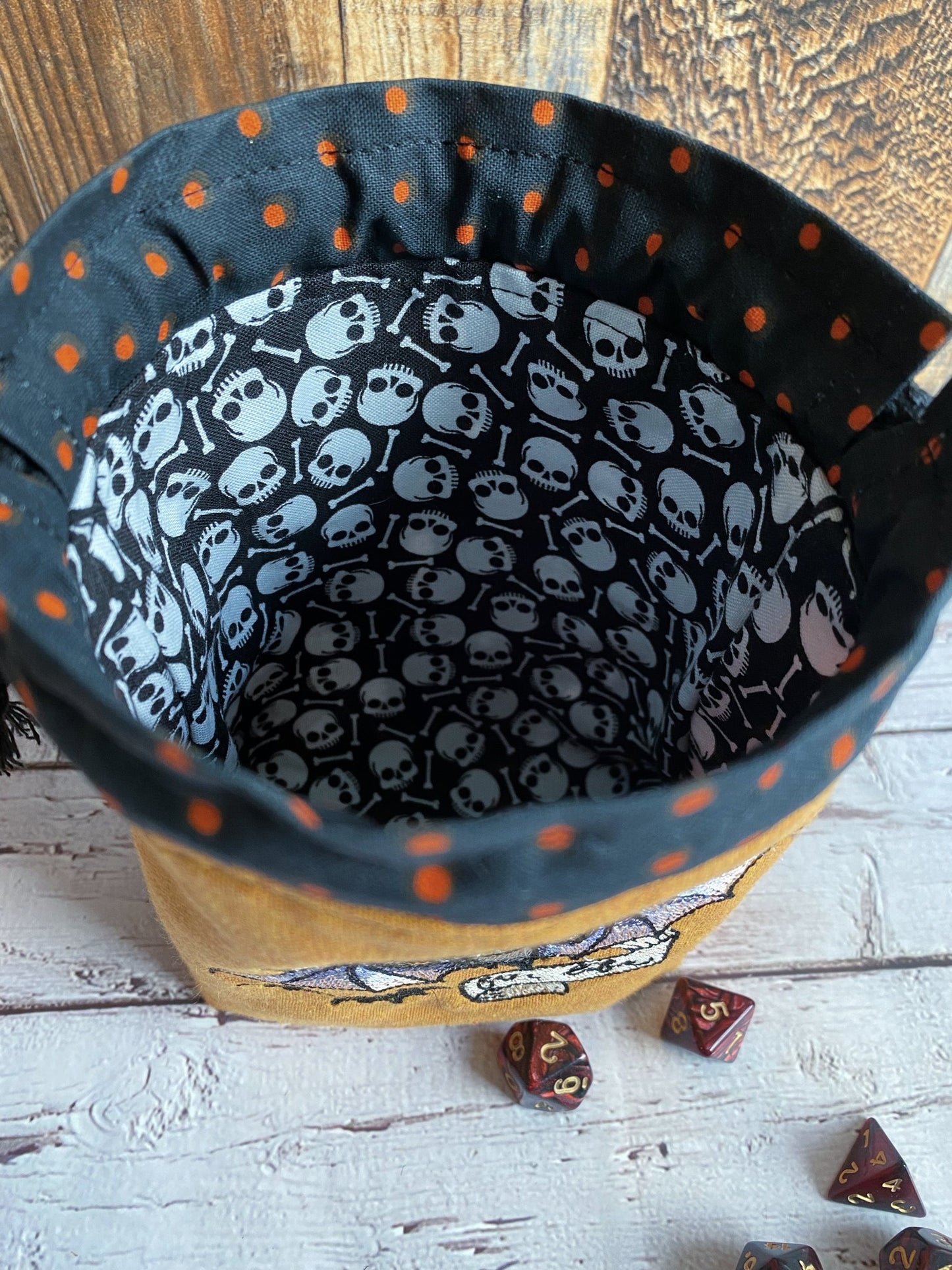 Spooky for Life Drawstring Dice Bags