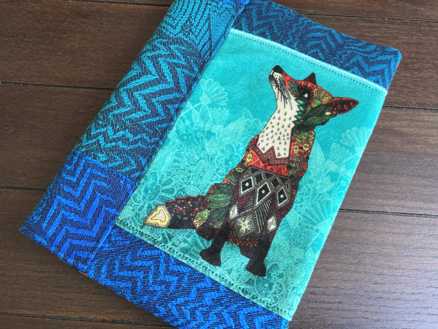 Boho Foxes in Blues Journal and Notebook Cover