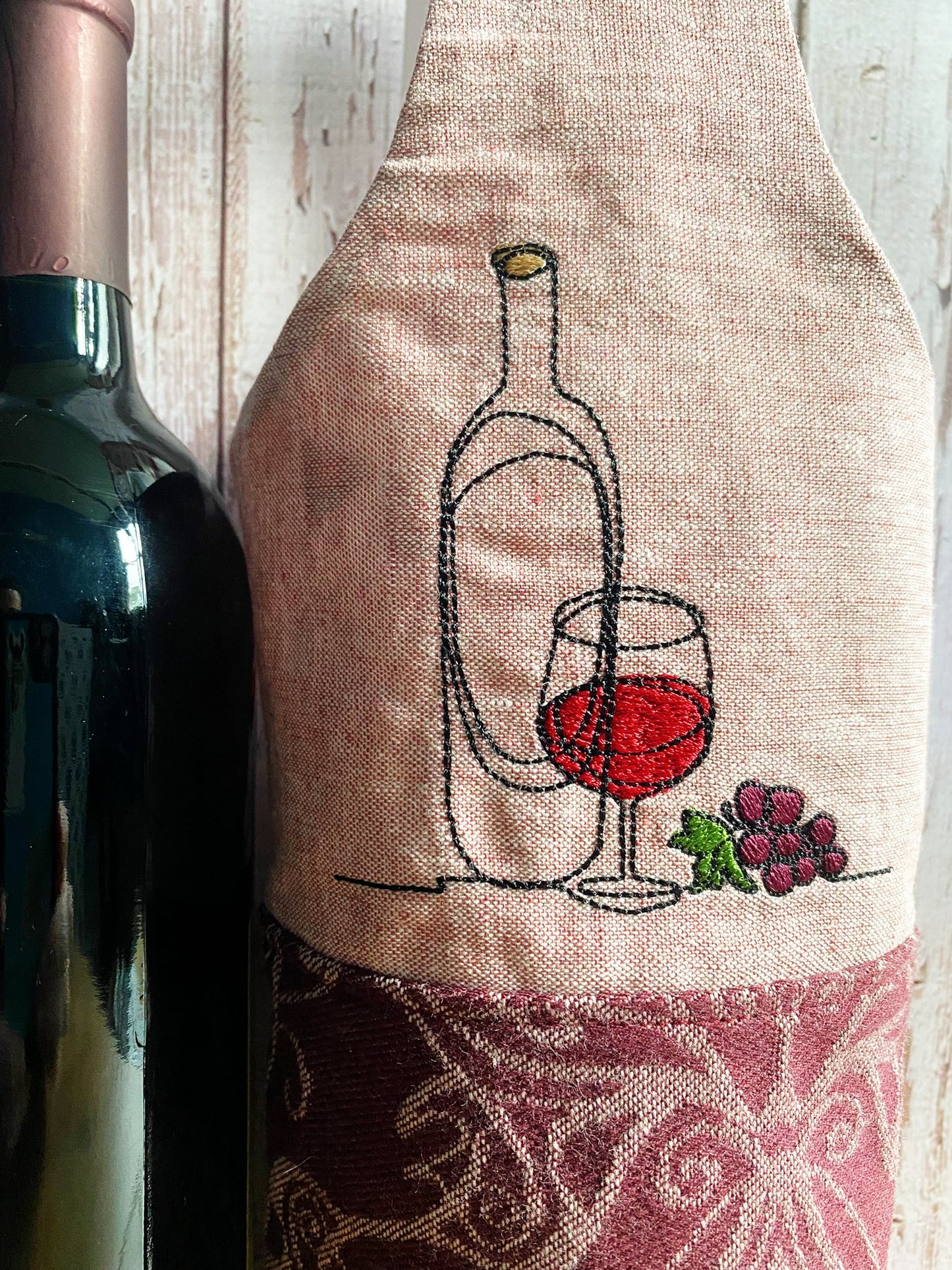 Vineyards Wine Bottle Tote
