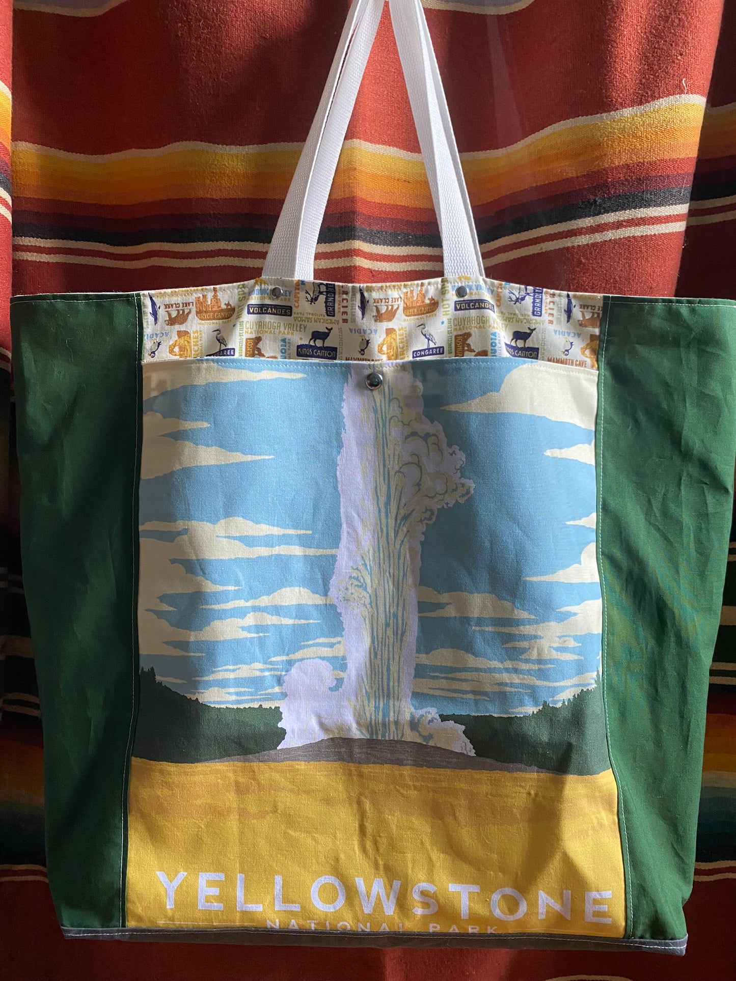 Extra Large and Lightweight Project or Festival Bag - Yellowstone NP #1