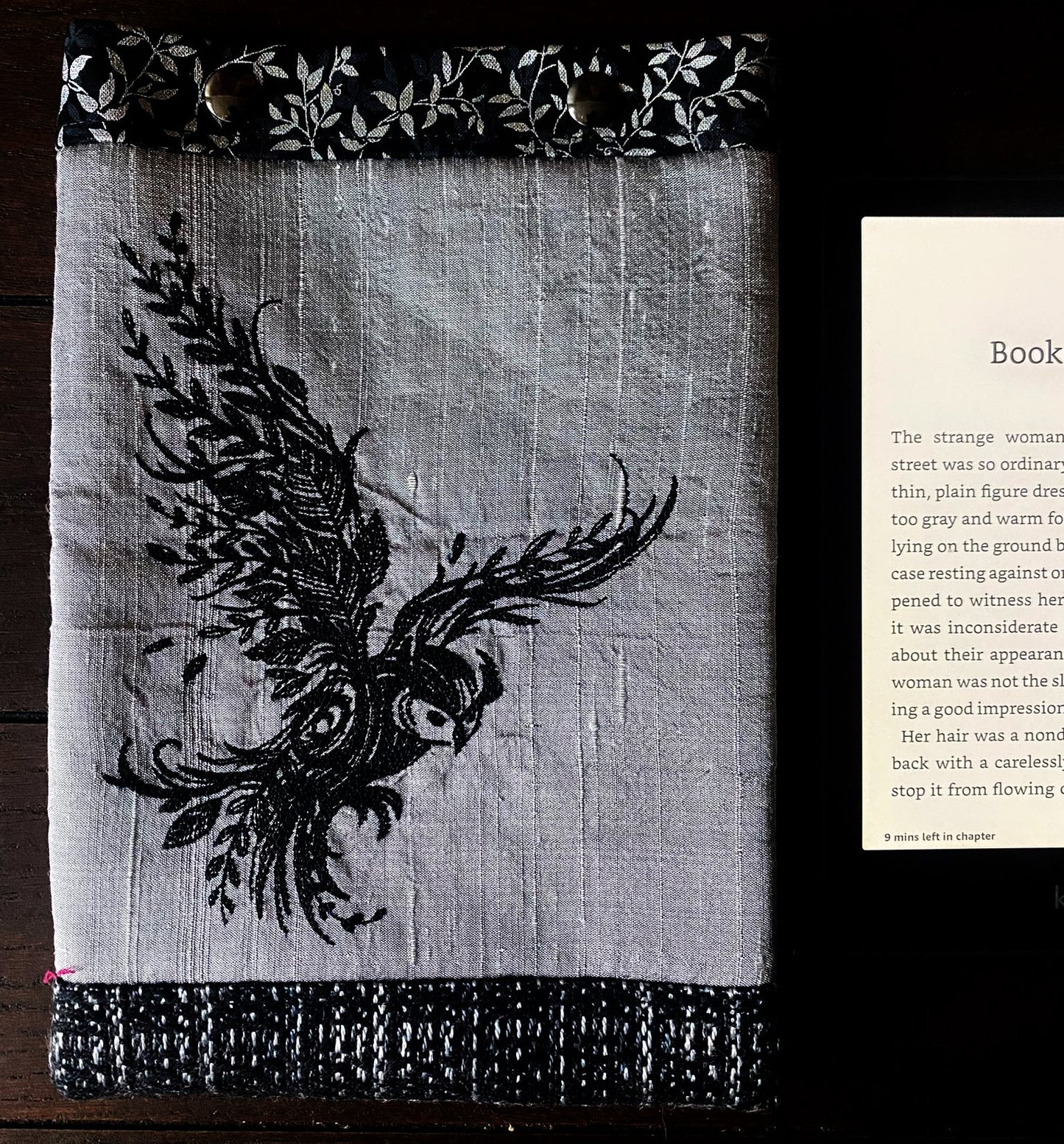 Her Familiars E-Reader Sleeve with Easy Magnetic Snap Closure