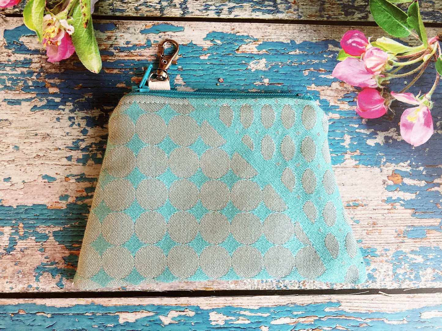 Blue and Silver Coin Purse