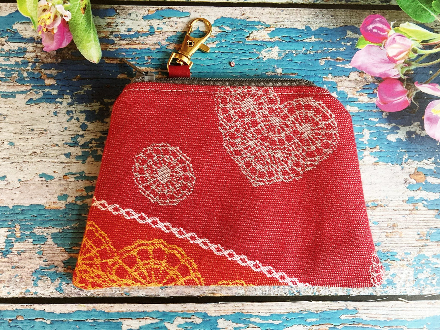 Cherry Lace Coin Purse