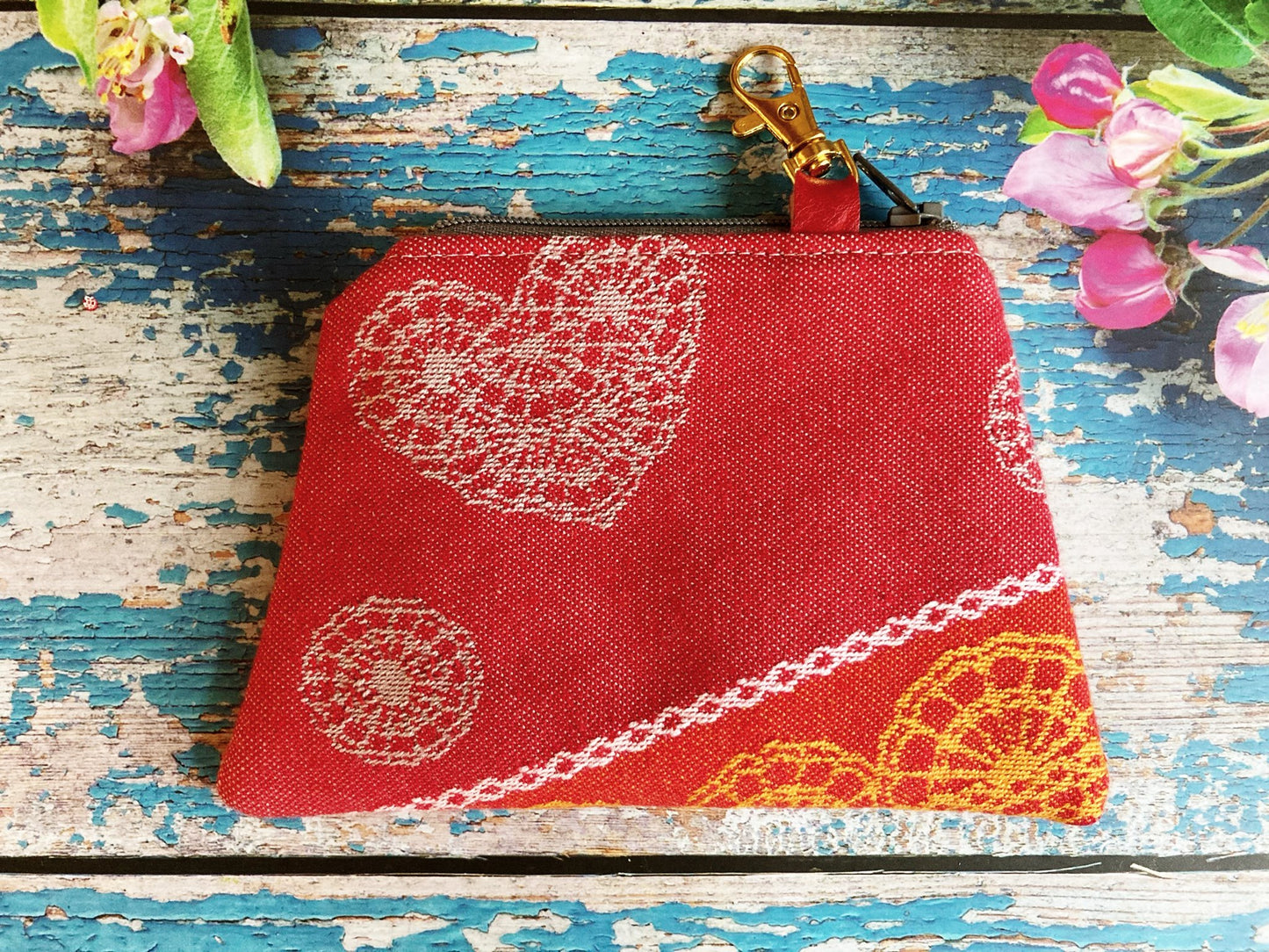 Cherry Lace Coin Purse