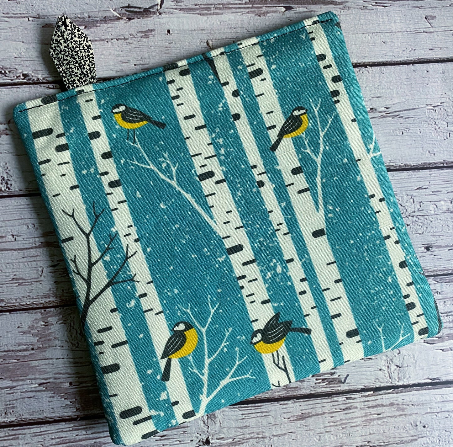Birches and Birds Cotton and Linen Hot Pad