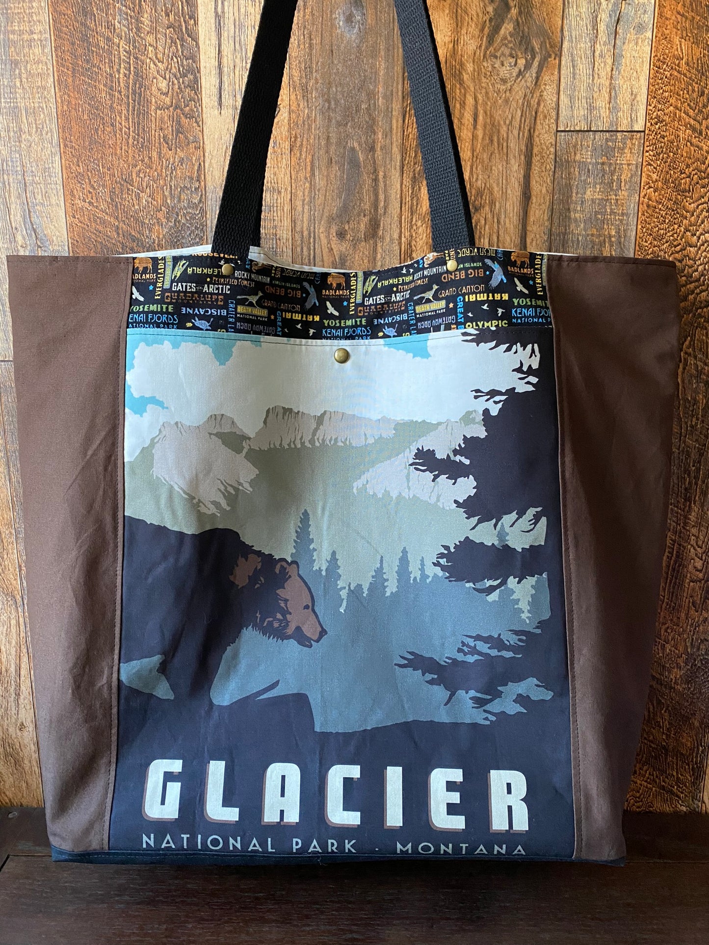 Glacier National Park Extra Large and Lightweight Project or Festival Bag