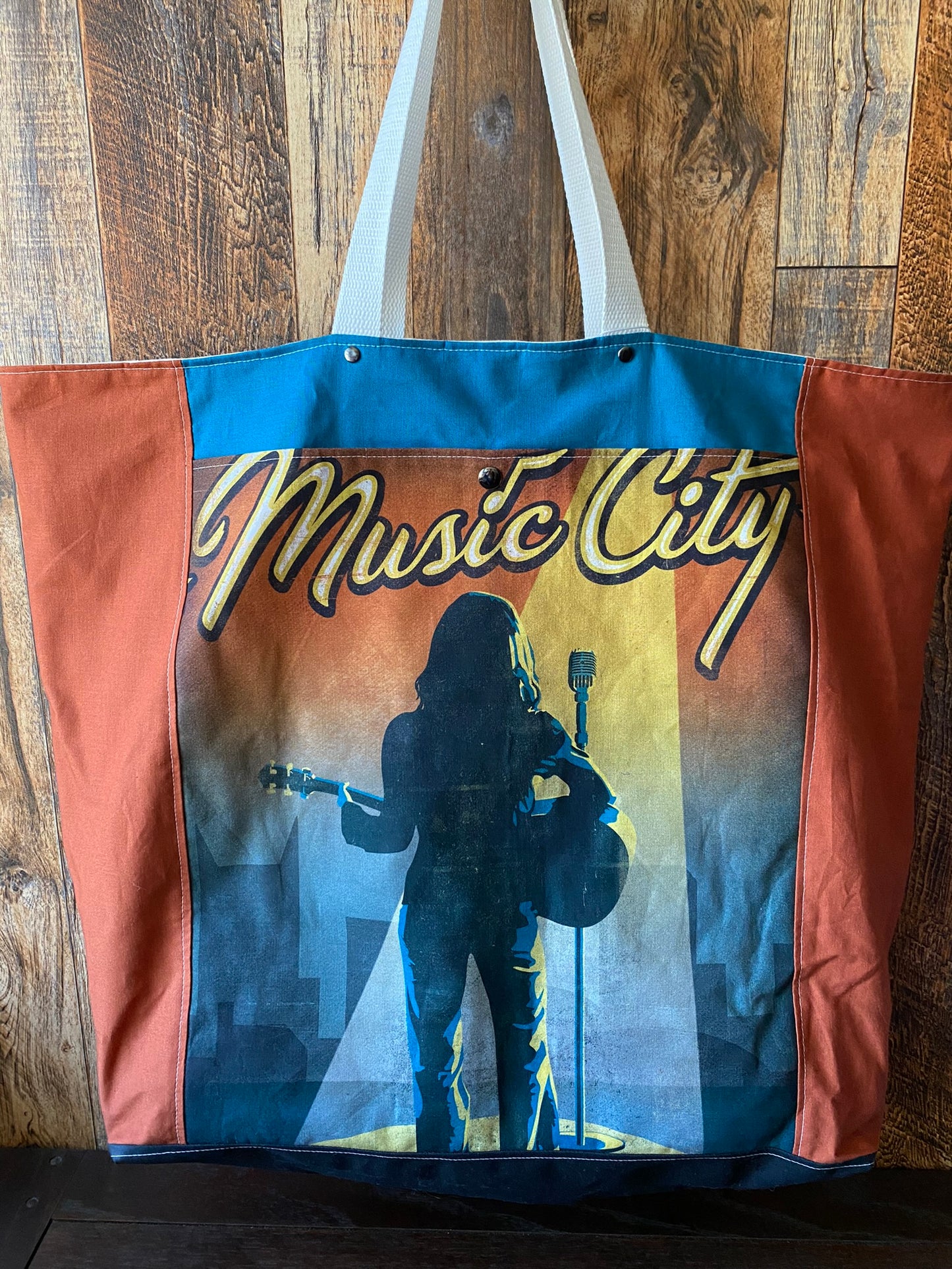 Nashville Music City Extra Large and Lightweight Project or Festival Bag