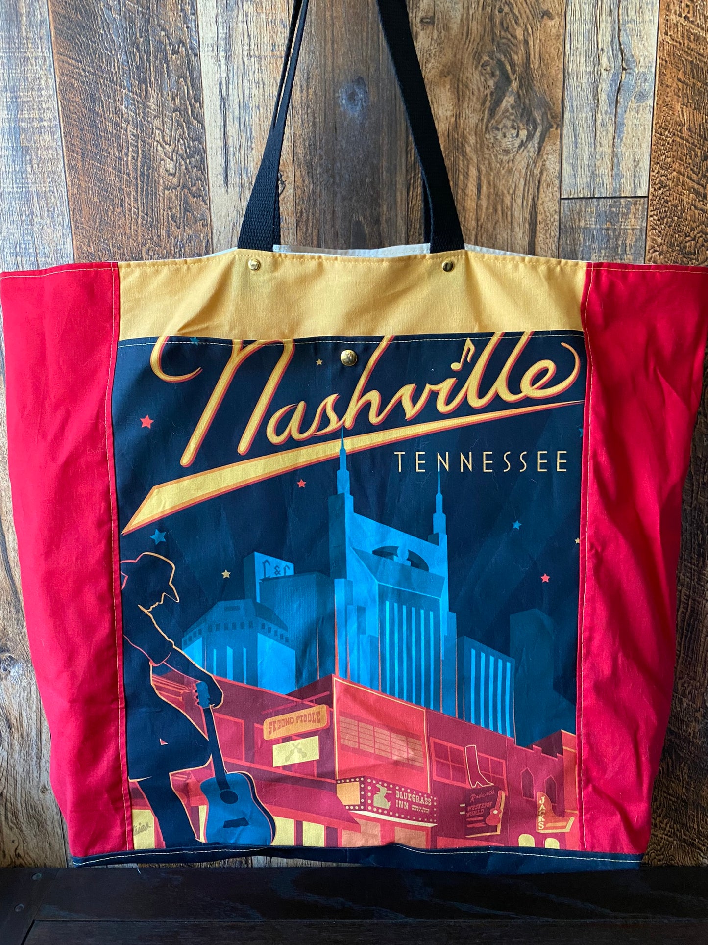 Nashville Music City Extra Large and Lightweight Project or Festival Bag