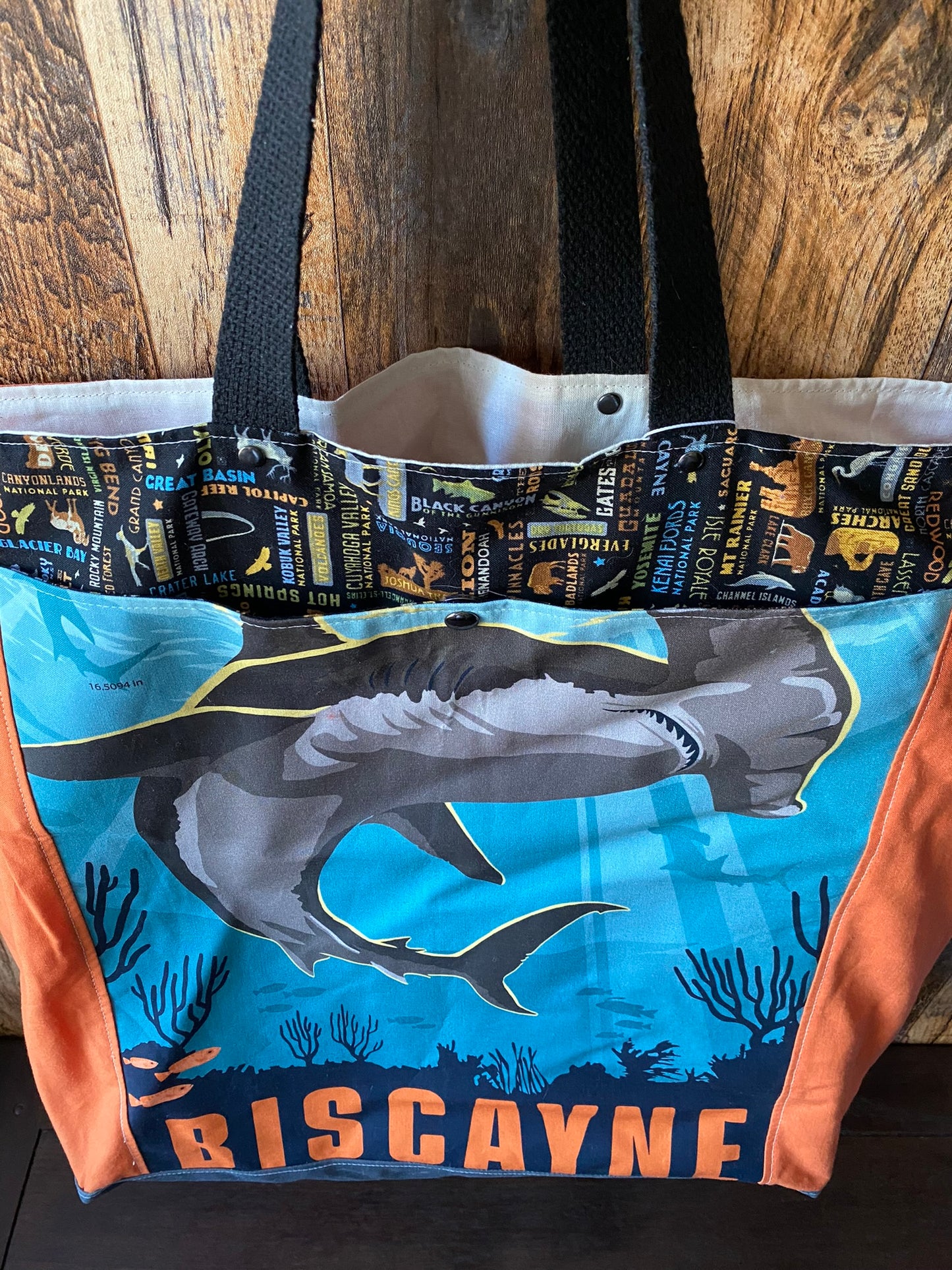 Extra Large and Lightweight Project or Festival Bag - Bay of Biscayne