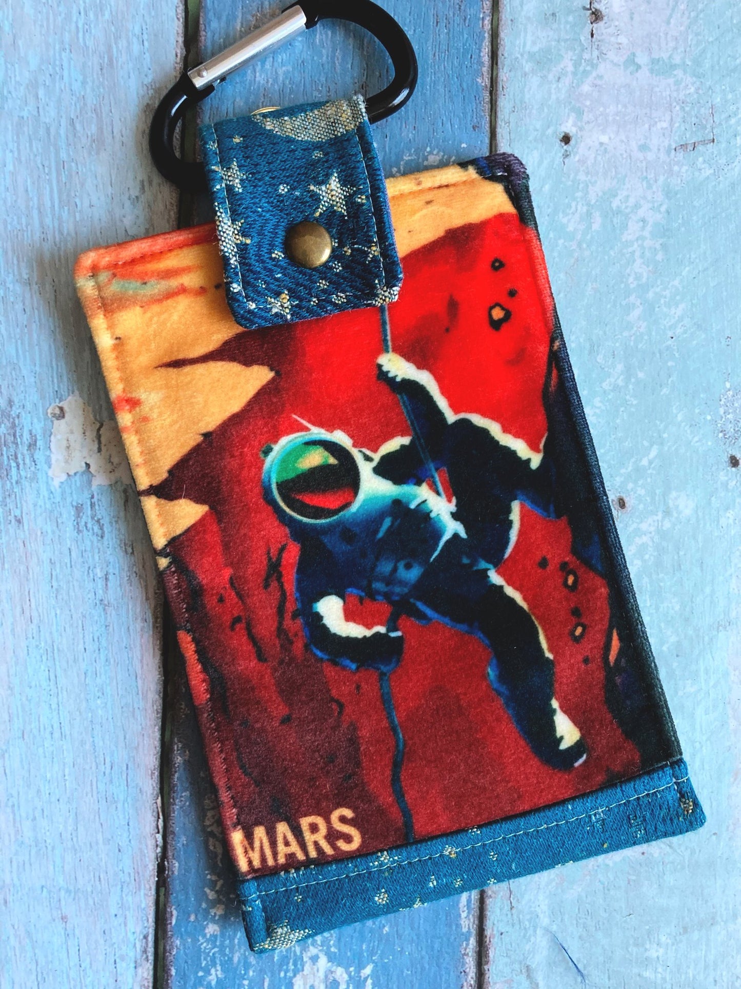 Mars Explorers Wanted Phone Pouch with Internal Card Pocket