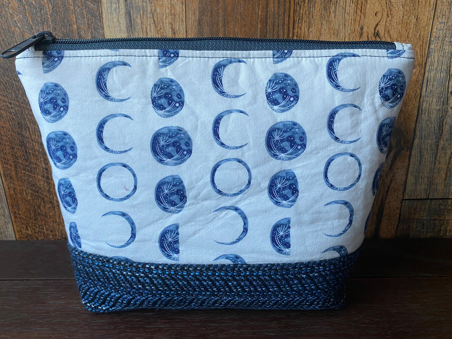 Ombre Crochet Padded Project or Cosmetic Bag