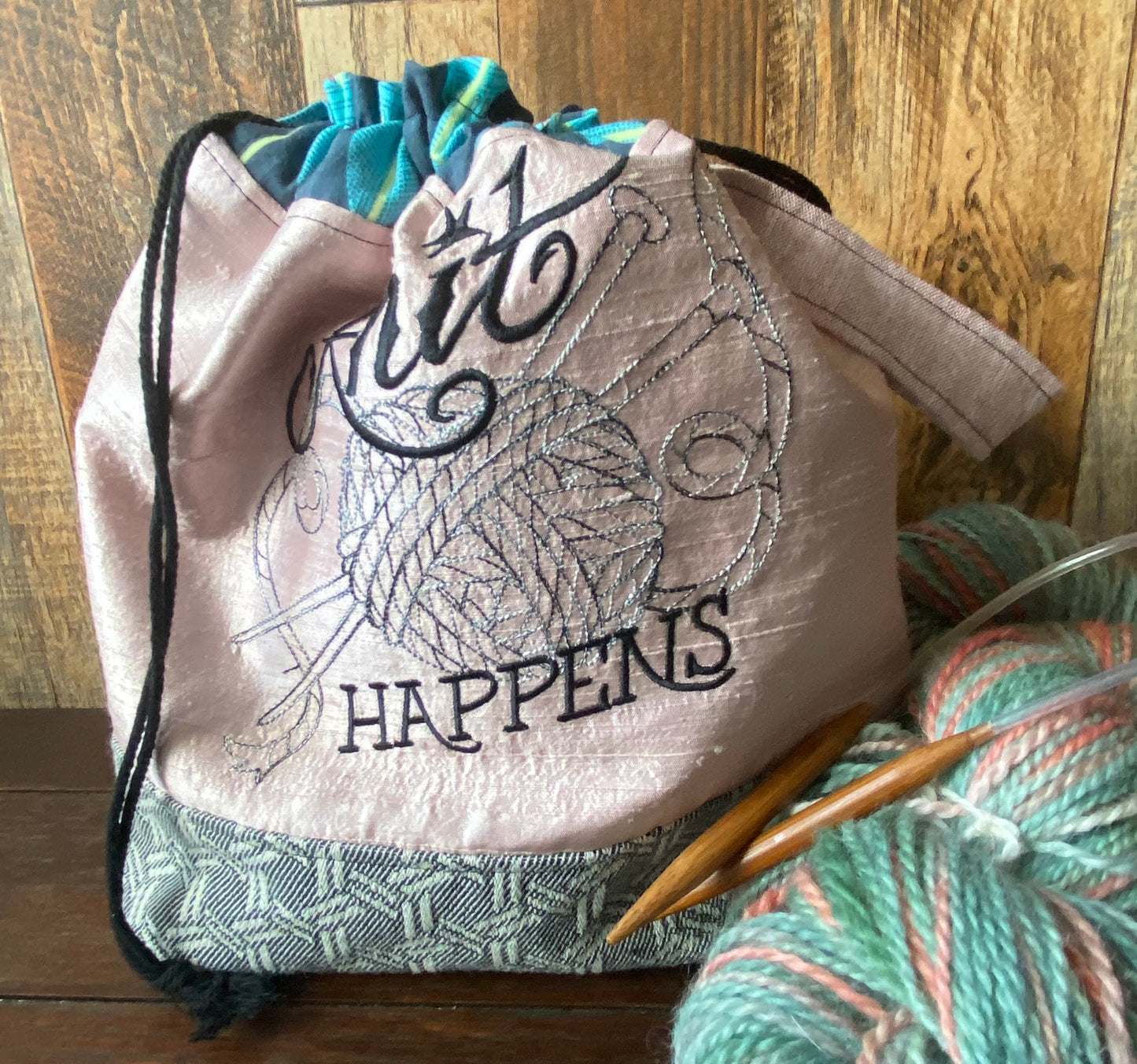 Knit Happens Medium Project Bag