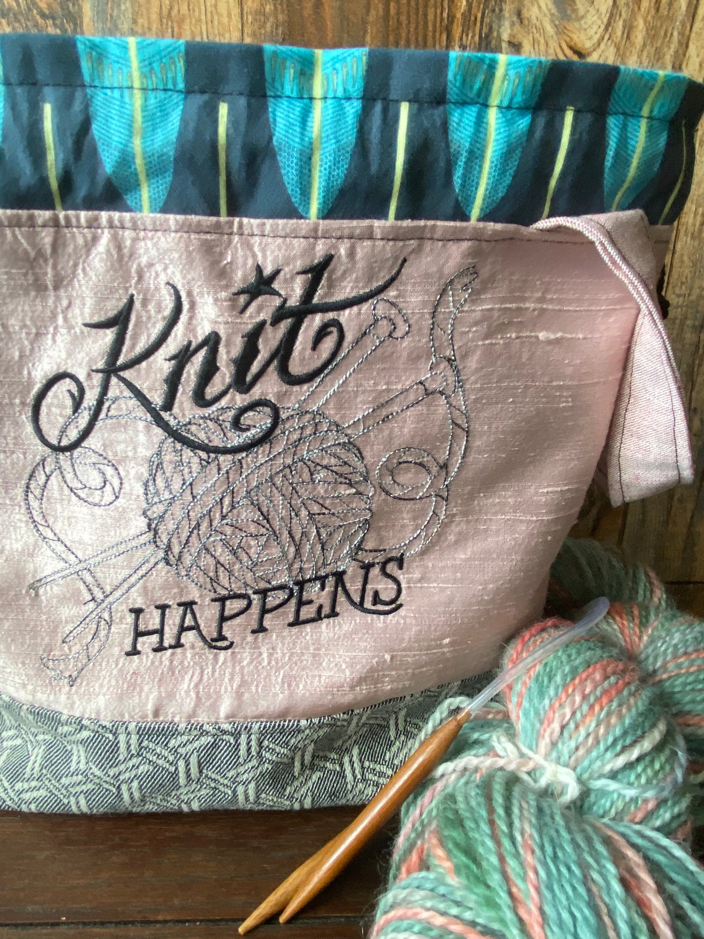 Knit Happens Medium Project Bag