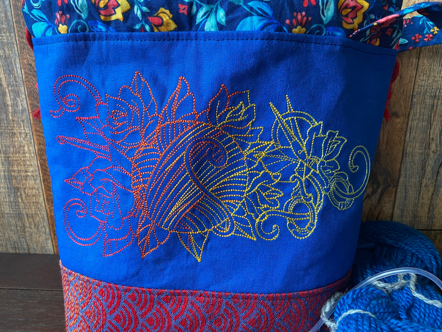 Crochet Sleeve in Ombre Medium Project Bag