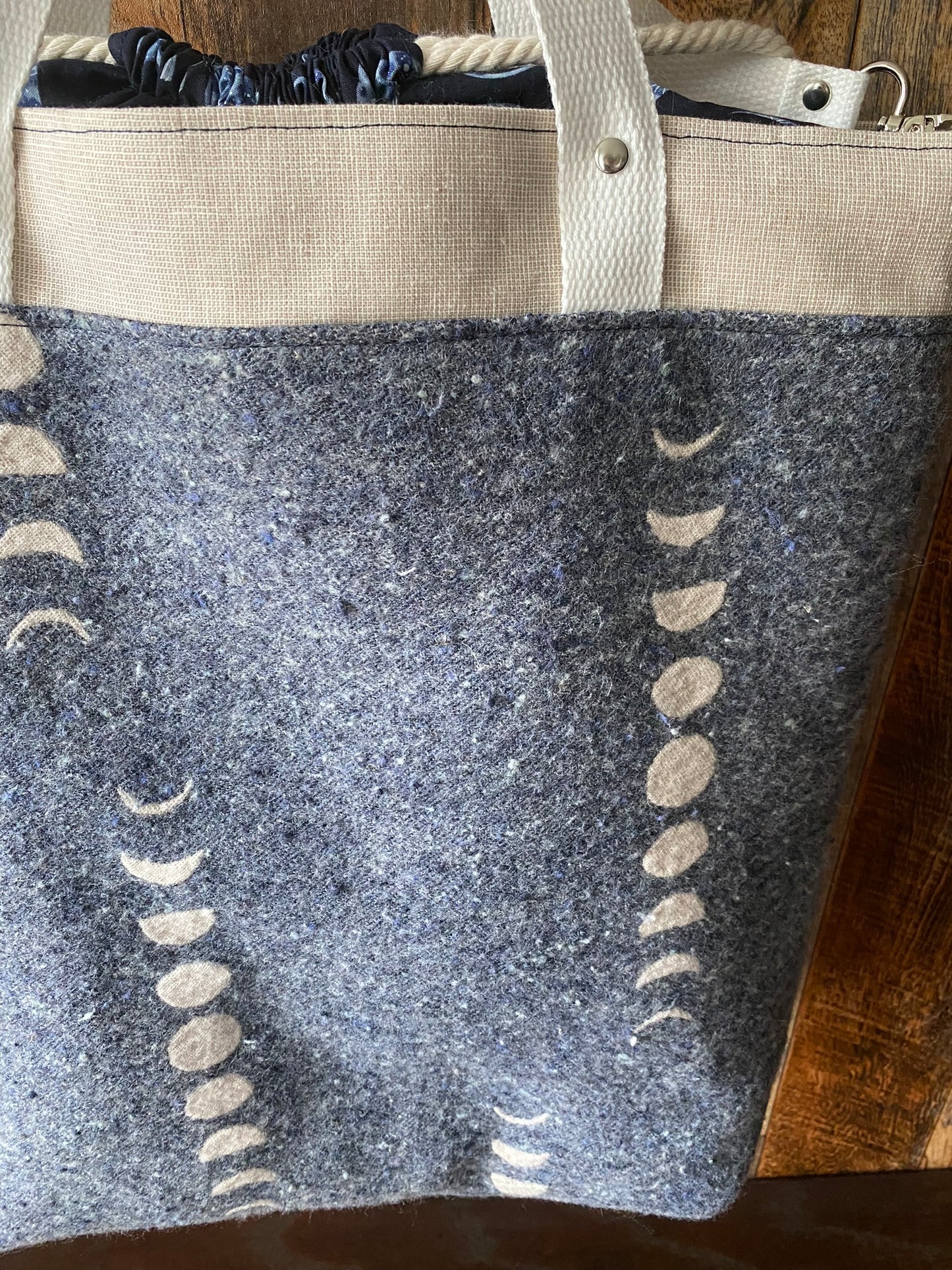 Lunar Phases Large Firefly Project Bag