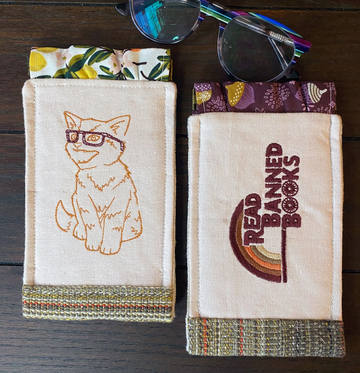 Earth Tones Padded Glasses Cases