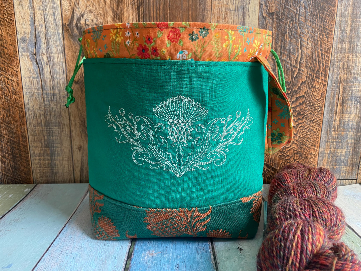 Thistles Small Project Bag