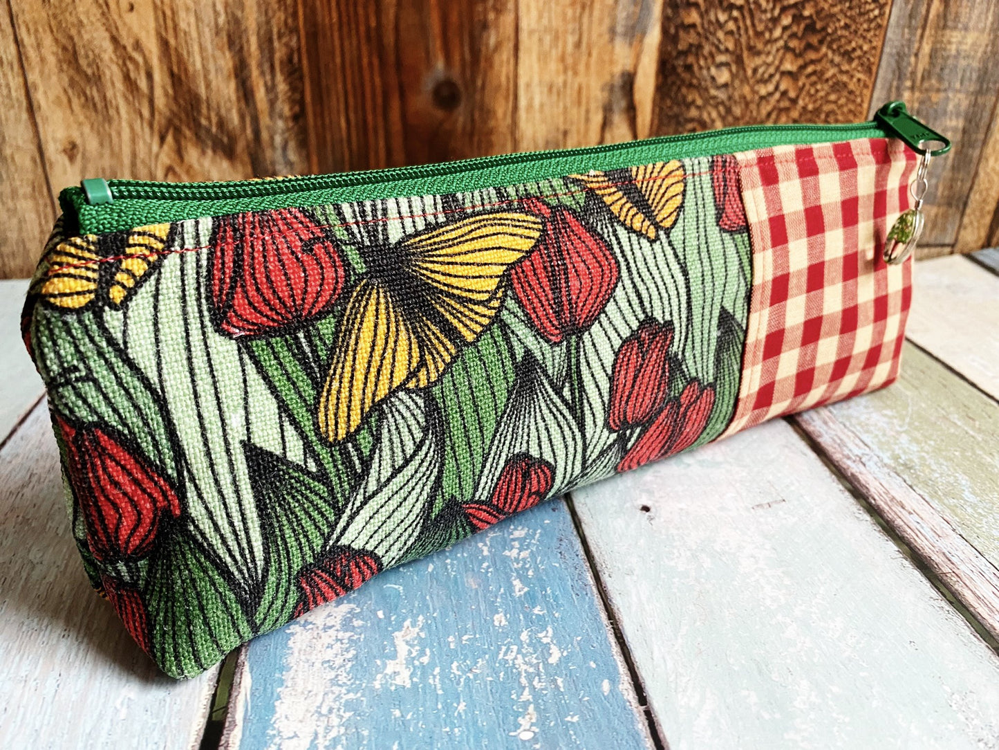 Butterfly Picnic Long and Lean Zipper Bag