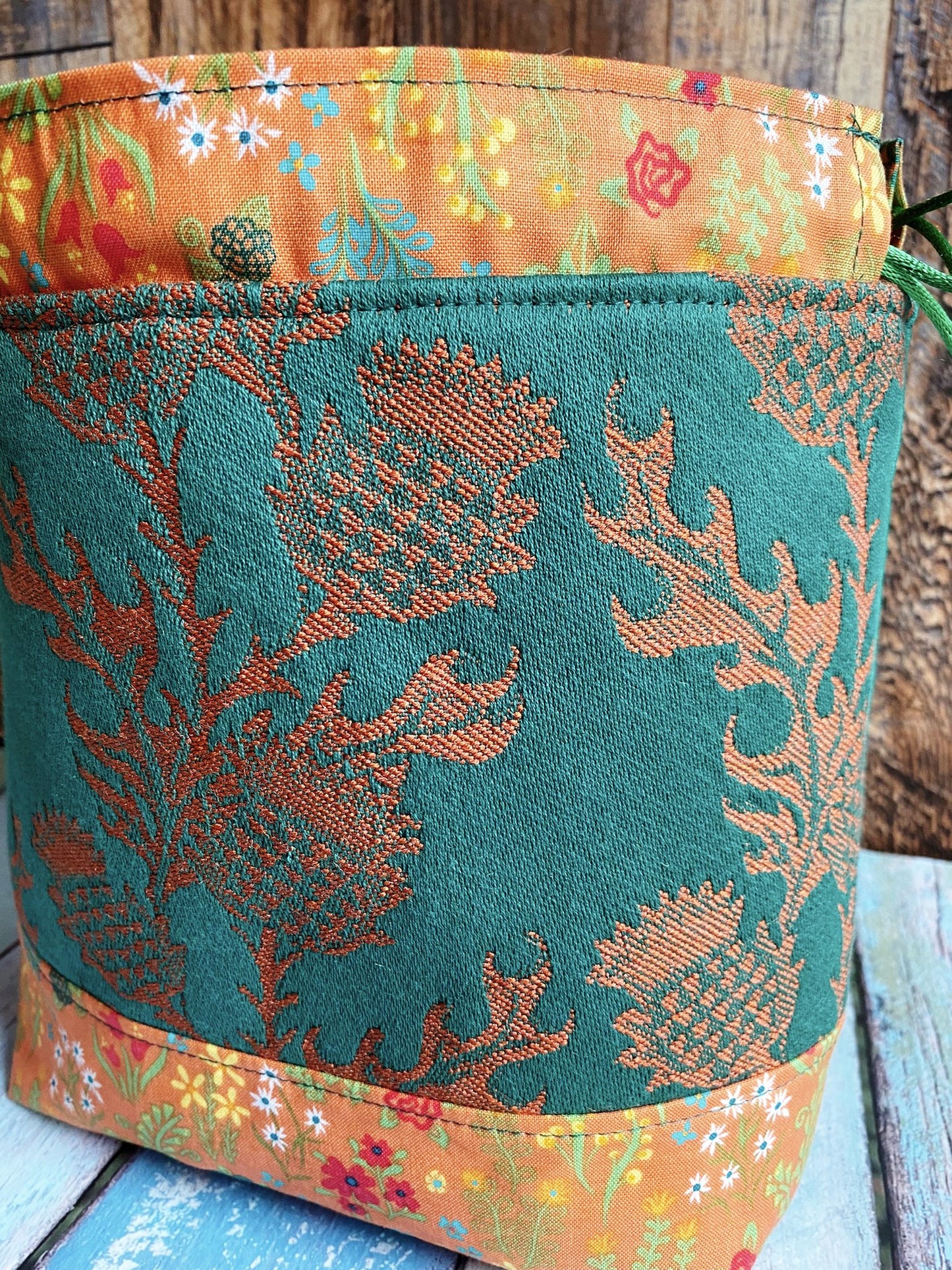 Thistles Small Project Bag