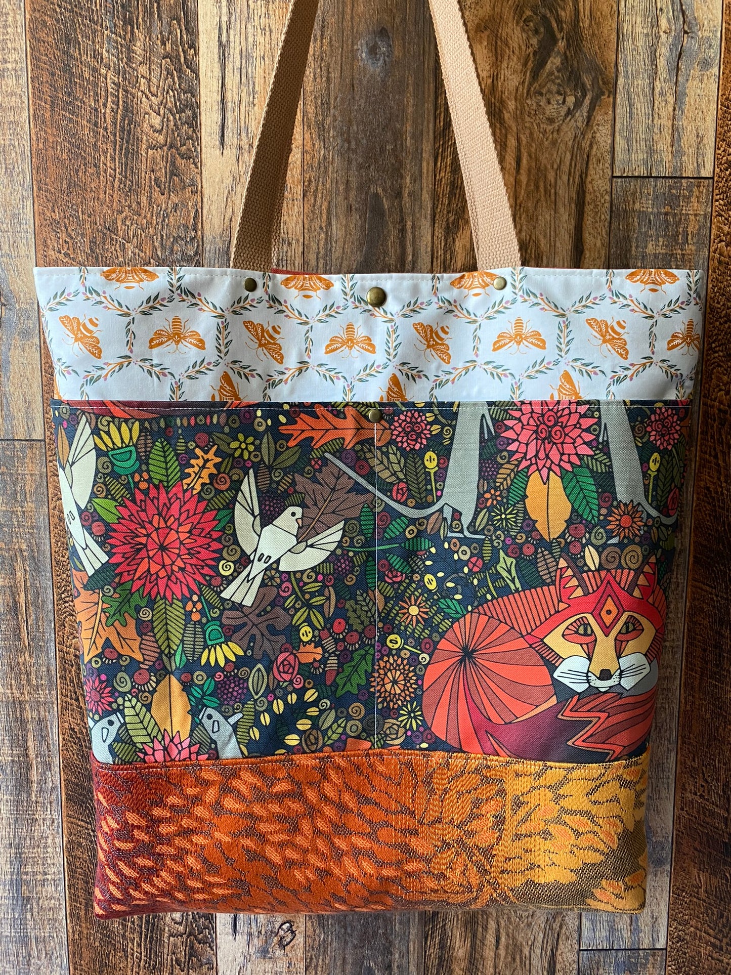Large Forest Foxes Tote