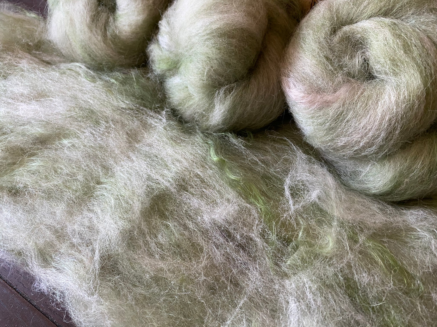Mohair and Gulf Coast Native Sock Knots for Spinning or Felting