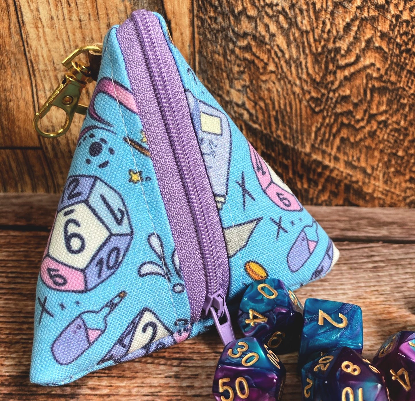 Copy of 4 Sided Pyramid Dice and Trinket Bag