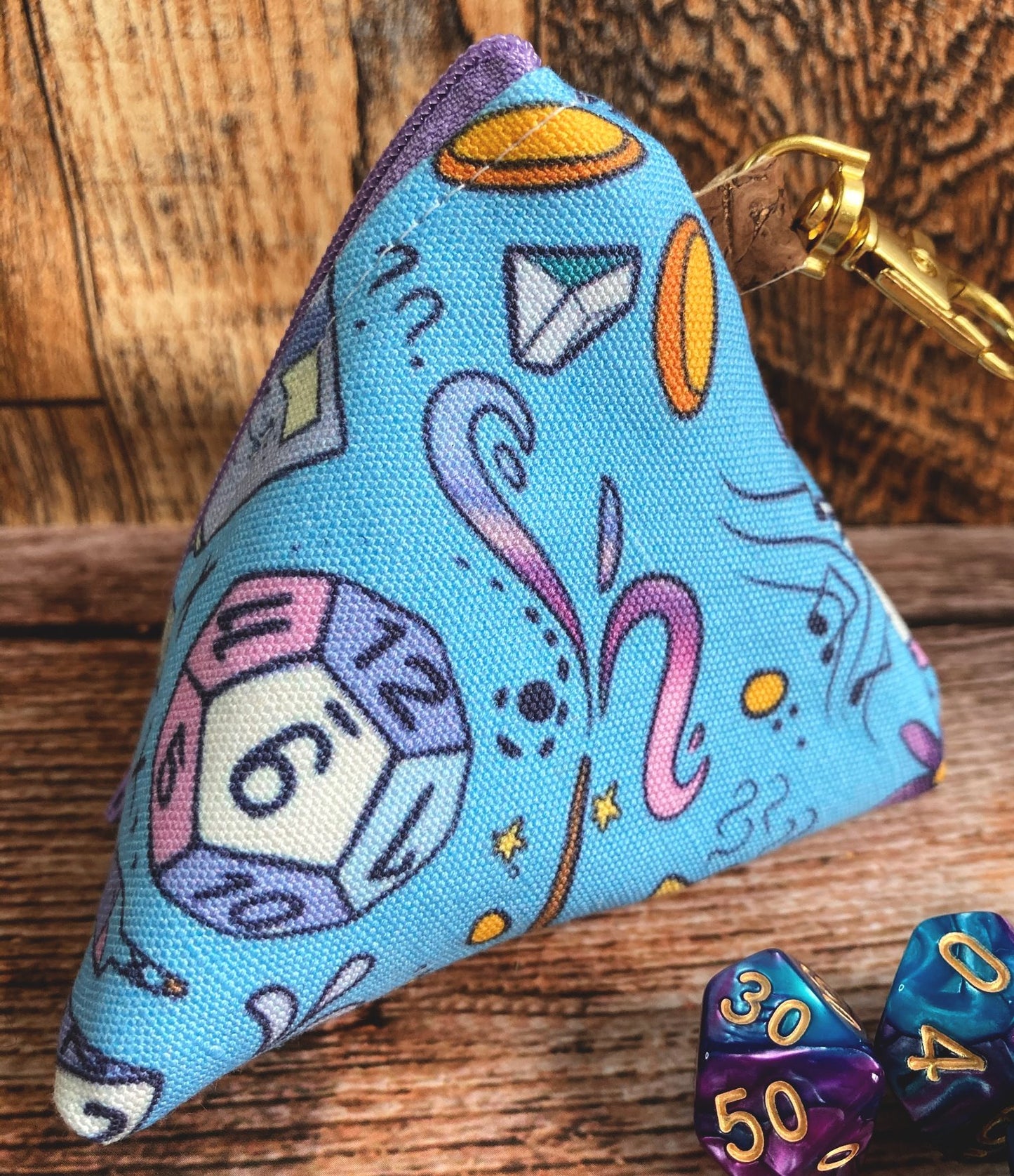 Copy of 4 Sided Pyramid Dice and Trinket Bag