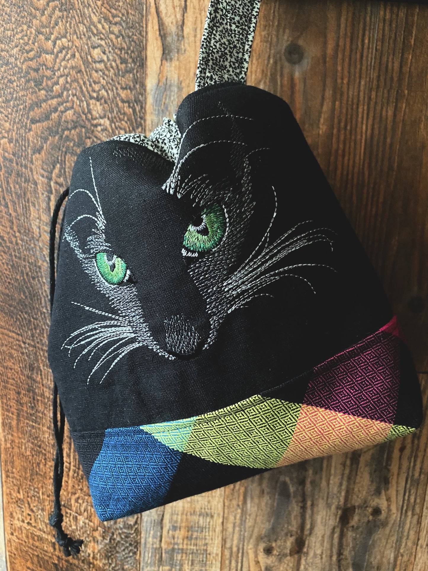 Void Kitty Drawstring Project Bag