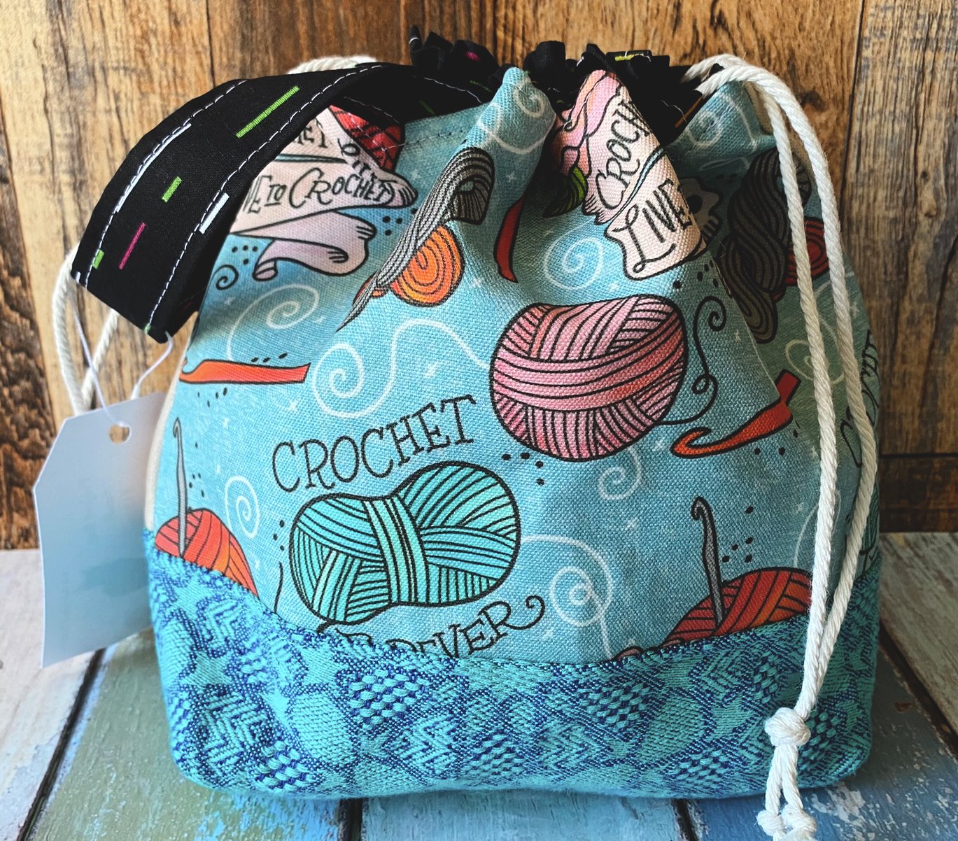 Crochet cheap project bag