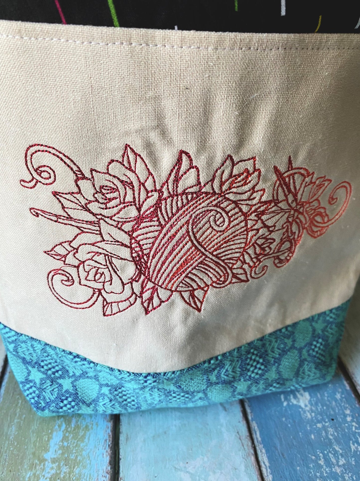 Crochet Forever and Sleeve Embroidery Medium Project Bag