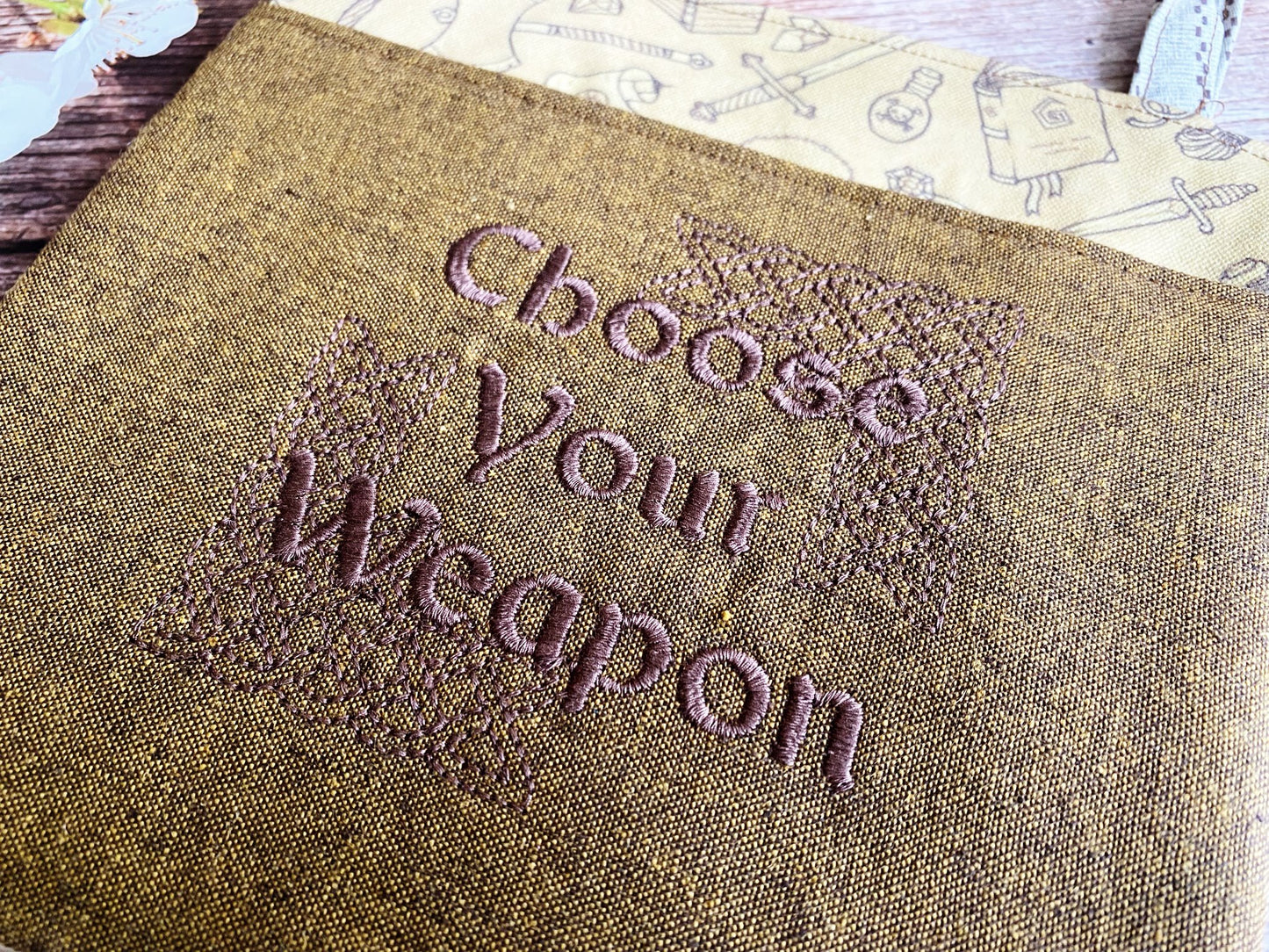 Choose Your Weapon Canvas and Linen Hot Pad for Tabletop Gamers