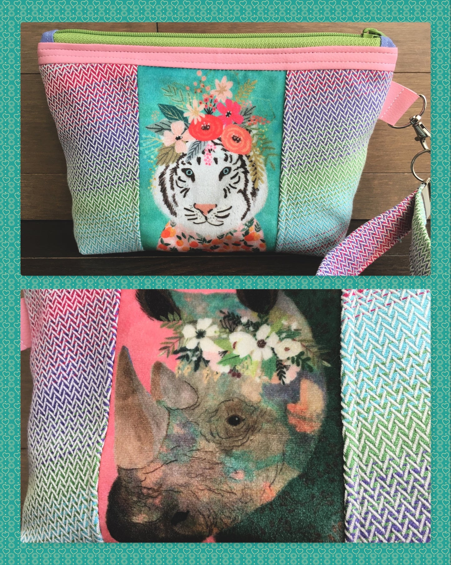 Botanical Beasts Grab-and-Go Zipper Bag